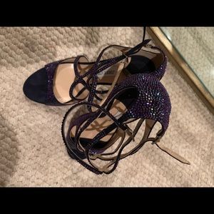 Jimmy Choo Lance Swarovski Crystal Royal Blue 41